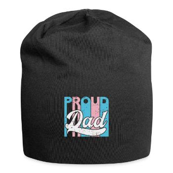 Stolzer Vater Trans Lgbt Rechte Lgbt Stolz Mama - Jersey-Beanie - Schwarz - Vorne