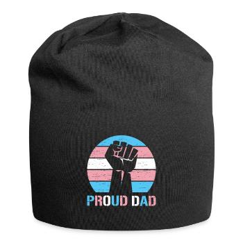 Stolzer Vater Trans Lgbt Rechte Lgbt Stolz Mama - Jersey-Beanie - Schwarz - Vorne