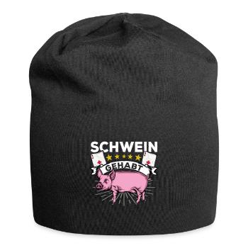 Double head - Jersey Beanie - black - Front