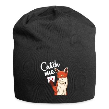 Double head - Jersey Beanie - black - Front