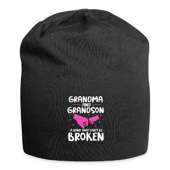 Grand-mère Petits-enfants - Bonnet en jersey - noir - Devant