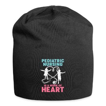 Pediatric Nurse Profession Job Gift - Jersey Beanie - black - Front