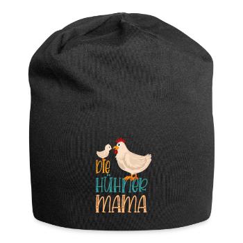 Landwirt Hennen Huhn Hühner Mama - Jersey-Beanie - Schwarz - Vorne