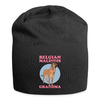 Belgian Malinois Grandma Belgian Shepherd - Jersey Beanie - black - Front