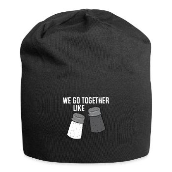 Nous allons ensemble comme le poivre et le sel - Bonnet en jersey - noir - Devant
