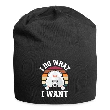 Poodle - Jersey Beanie - black - Front