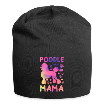 Poodle Mama Poodle Mama Poodle Lover - Jersey Beanie - black - Front