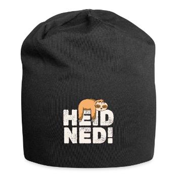 Bayrisches Faultier Hei Ned - Jersey-Beanie - Schwarz - Vorne
