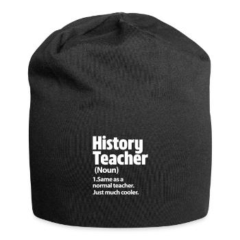 Geschichte - Jersey-Beanie - Schwarz - Vorne
