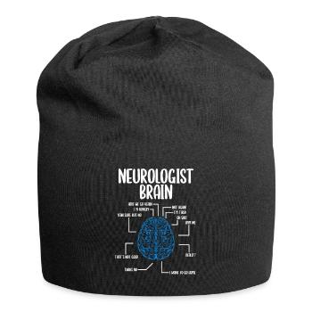 Neurologist Brain Neurology Scientist Neuroscience - Jersey-Beanie - Schwarz - Vorne