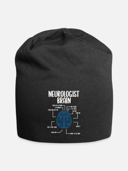 Neurologist Brain Neurology Scientist Neuroscience - Jersey Beanie - black