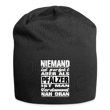 Pfälzer - Jersey-Beanie - Schwarz - Vorne