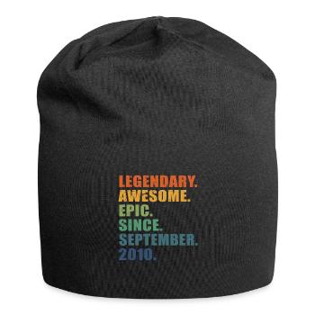 13e anniversaire, septembre 2010, 13e anniversaire - Bonnet en jersey - noir - Devant