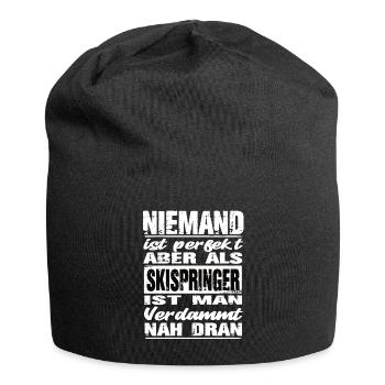 Skispringer - Jersey-Beanie - Schwarz - Vorne
