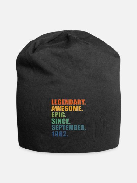 40° Compleanno, Settembre 1982, 40° Anniversario - Beanie in jersey - nero