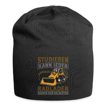 Studieren Kann Jeder Radlader fahren Nur Die Beste - Jersey-Beanie - Schwarz - Vorne