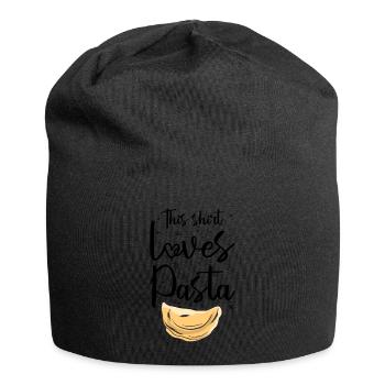 This Shirt loves Pasta | Pasta Lover - Jersey Beanie - black - Front