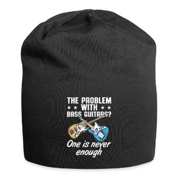 Bass Guitar Guitar - Jersey Beanie - black - Front