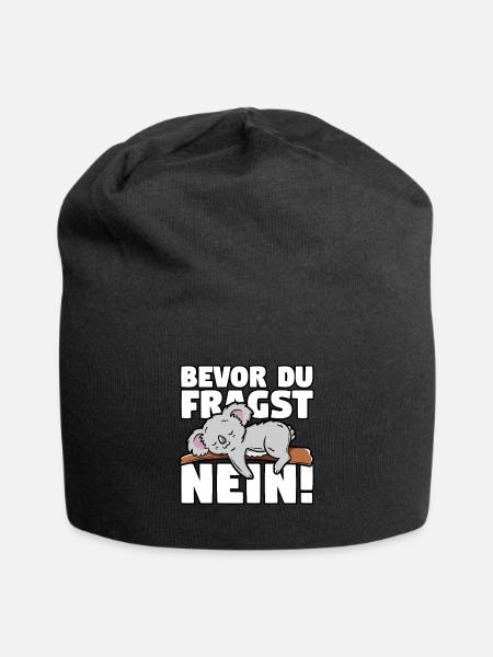 Koala - Jersey-Beanie - Schwarz