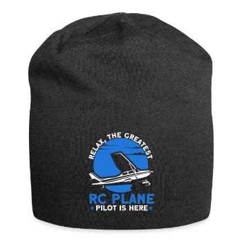 Model Making Model Airplane Model Airplane Gift - Jersey Beanie - charcoal grey - Front