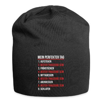 Trauzeuge - Jersey-Beanie - Schwarz - Vorne