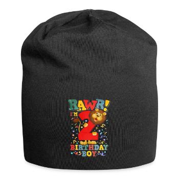 Lion Boy Anniversaire 2 - Bonnet en jersey - noir - Devant