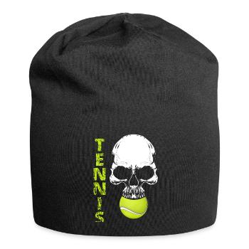 tennis / tennis / joueur de tennis / jeu de tennis - Bonnet en jersey - noir - Devant