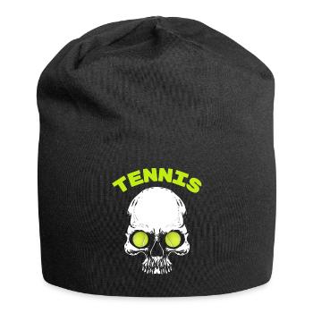 tennis / tennis / joueur de tennis / jeu de tennis - Bonnet en jersey - noir - Devant