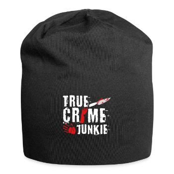 True Crime Junkie - Jersey-Beanie - Schwarz - Vorne