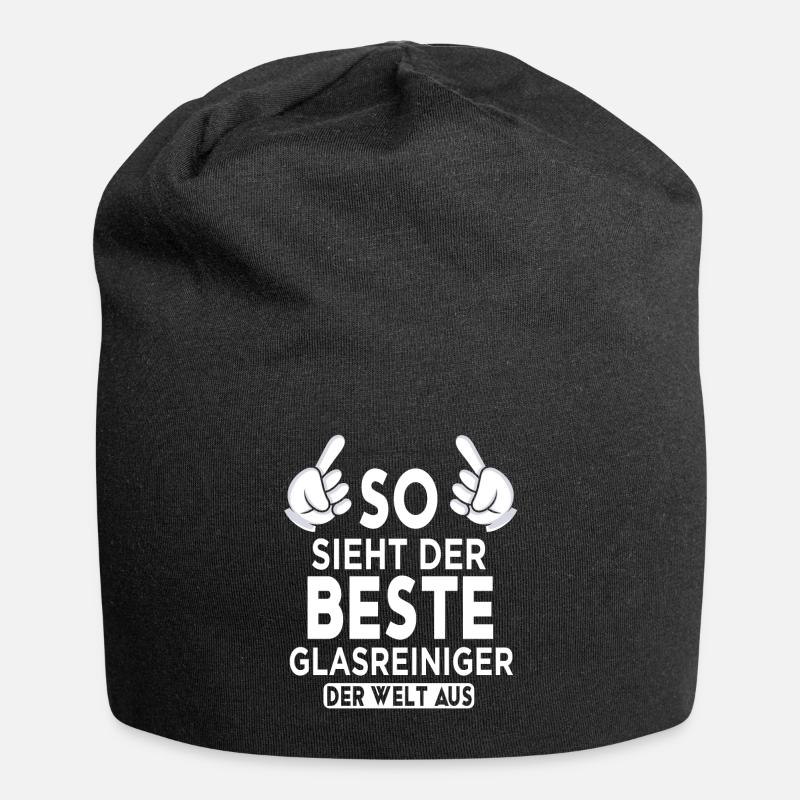 Glasreiniger Spruch - Jersey-Beanie - Schwarz