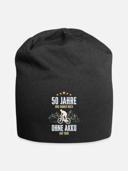50. Geburtstag 50 Jahre Fahrrad Fahrradfahrer - Jersey-Beanie - Schwarz