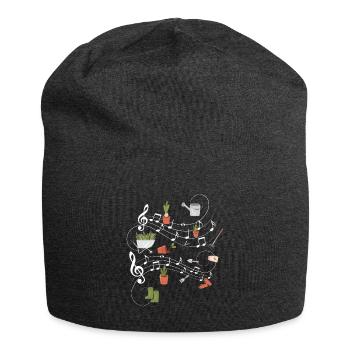 Musique Notes musicales Gardener - Bonnet en jersey - charbon - Devant
