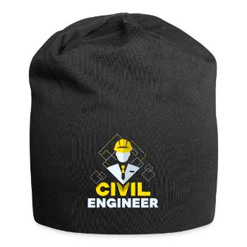Ingénieur civil Profession étudiante en génie civil - Bonnet en jersey - noir - Devant