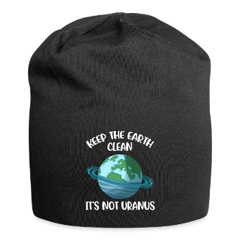Keep The Earth Clean Day of the Earth Gift - Jersey Beanie - black - Front