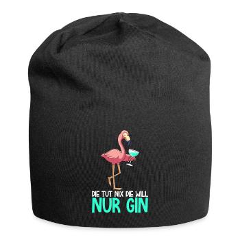Die will nur Gin trinken Gin Trinkern - Jersey-Beanie - Schwarz - Vorne