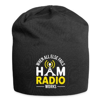 When all else fails Ham Radio works ham radio, ama - Jersey-Beanie - Schwarz - Vorne