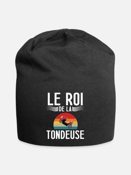 Le roi de la tondeuse cadeau homme jardinier - Bonnet en jersey - noir