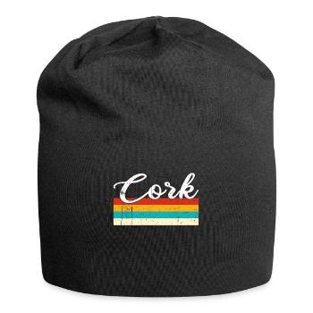 Cork Retro Vintage - Jersey Beanie - black - Front