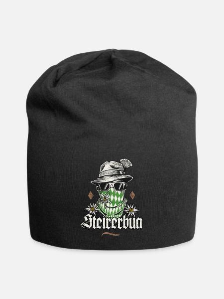 Steirerbua T-Shirt Herren Steiermark Shirt Männer - Jersey-Beanie - Schwarz