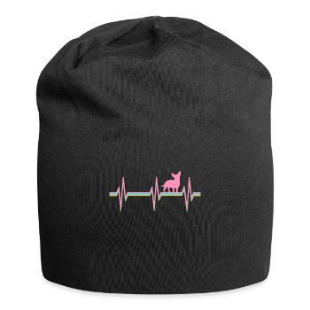Chihuahua Chihuahua-Liebhaber - Jersey-Beanie - Schwarz - Vorne