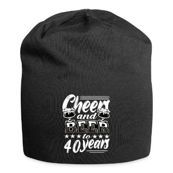 40th birthday - Jersey Beanie - black - Front