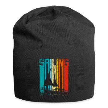 Voile Rétro Vintage - Bonnet en jersey - noir - Devant