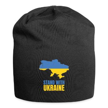 Stand avec Ukraine Vintage Ukraine Flag - Bonnet en jersey - noir - Devant