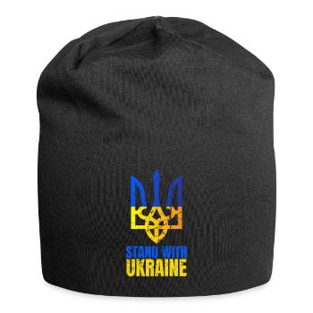 Stand avec Ukraine Vintage Ukraine Flag - Bonnet en jersey - noir - Devant