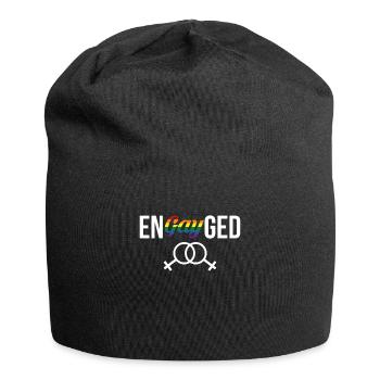 EnGAYged Geschenk Frauen Ehe - Jersey-Beanie - Schwarz - Vorne
