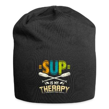 Sup est ma thérapie - Bonnet en jersey - noir - Devant