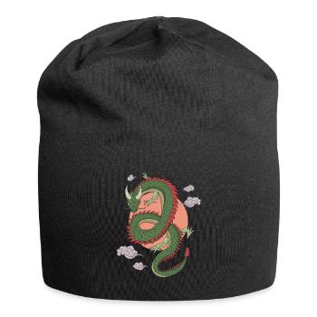 Chinesischer Drache - Jersey-Beanie - Schwarz - Vorne