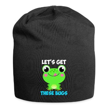 Let's get these Bugs Frog Programmer - Jersey Beanie - black - Front