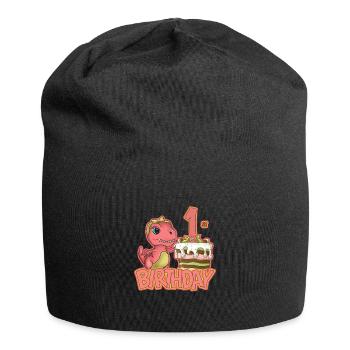 1st birthday - Jersey Beanie - black - Front