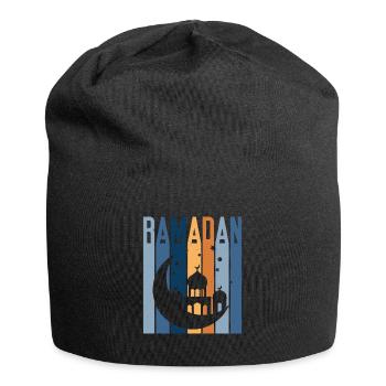 Ramadan Mubarak Fasting Muslim - Jersey Beanie - black - Front